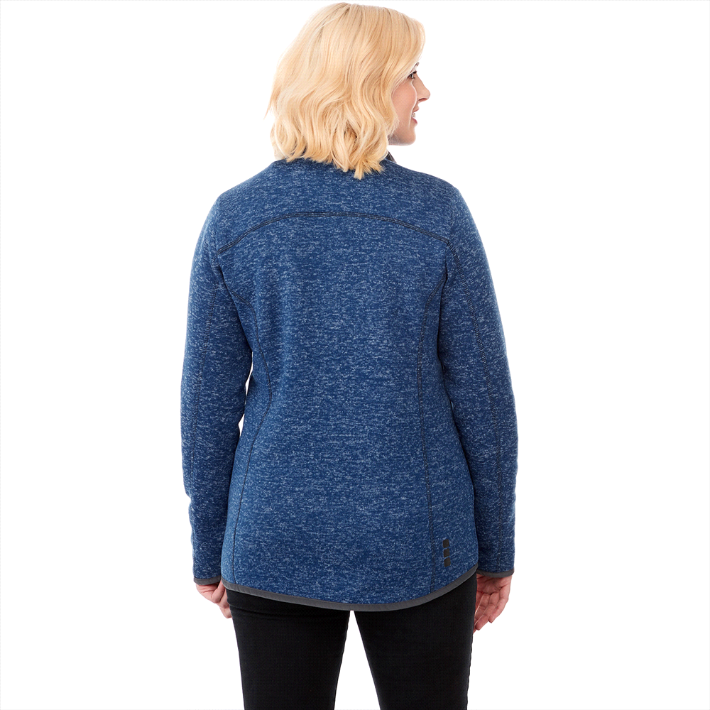Tremblant Knit Jacket - Womens – Jackets – Apparel Range – available in Black Smoke Heather, Light Heather Grey, Maroon Heather and Metro Blue Heather – thumbnail 3 of 14