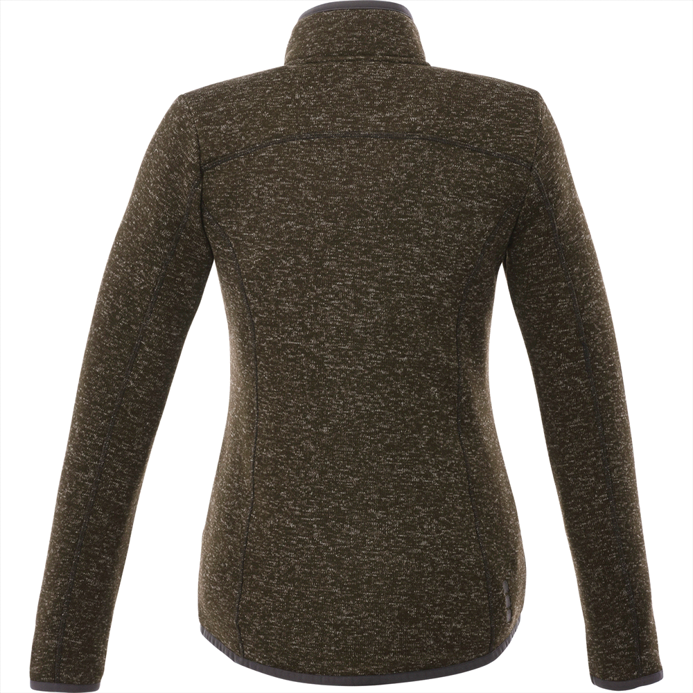 Tremblant Knit Jacket - Womens – Jackets – Apparel Range – available in Black Smoke Heather, Light Heather Grey, Maroon Heather, Metro Blue Heather – thumbnail 13 of 14
