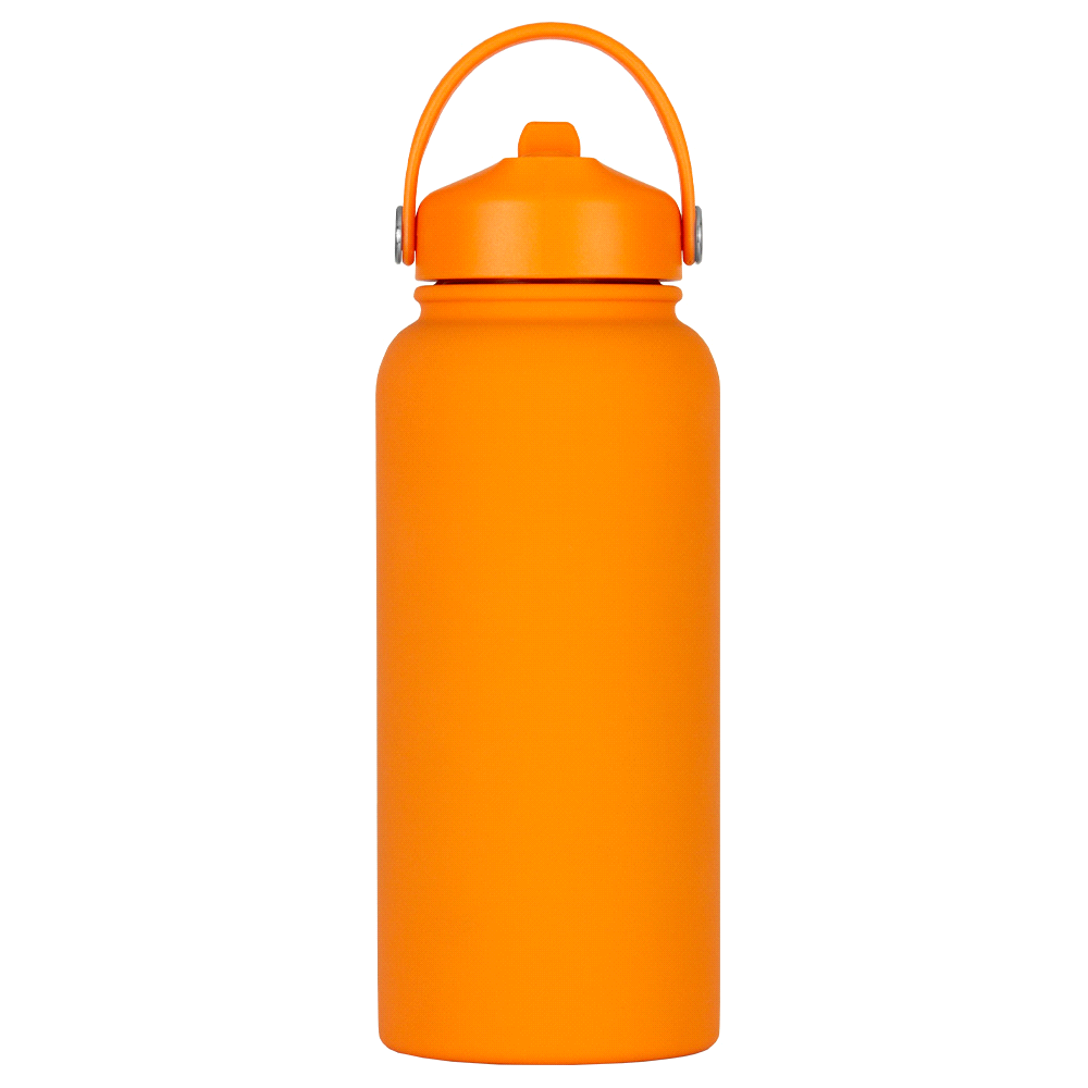 Laredo Rubber Coated Bottle - 1L – Drink Bottles – The Range – available in Black, Navy, Olive, Orange and White – thumbnail 5 of 38