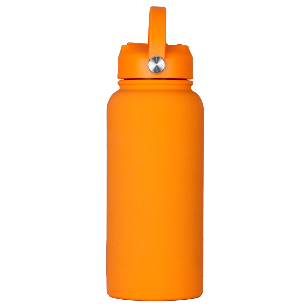 Laredo Rubber Coated Bottle - 1L – Drink Bottles – The Range – available in Black, Navy, Olive, Orange and White – thumbnail 32 of 38