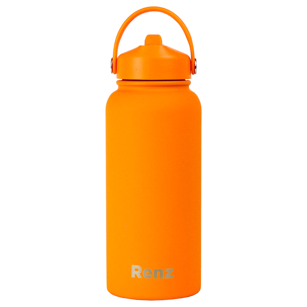 Laredo Rubber Coated Bottle - 1L – Drink Bottles – The Range – available in Black, Navy, Olive, Orange and White – thumbnail 11 of 38