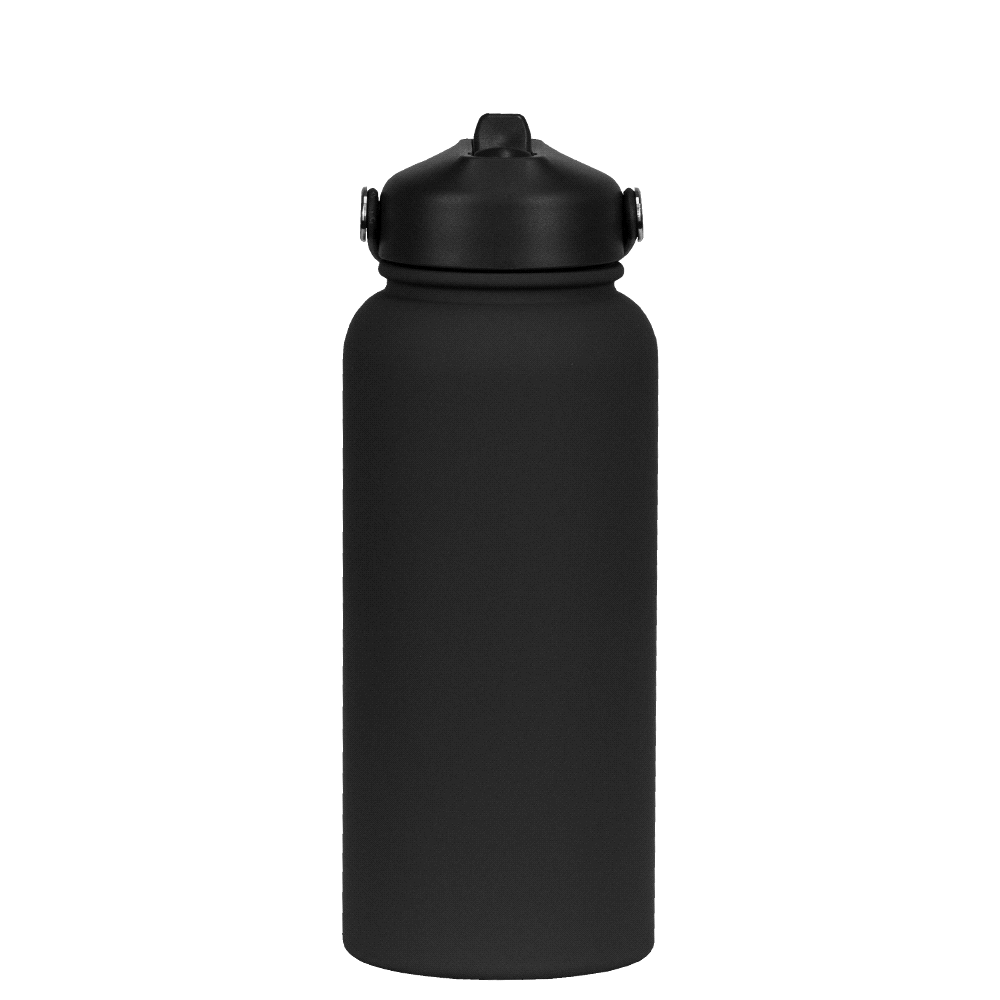 Laredo Rubber Coated Bottle - 1L – Drink Bottles – The Range – available in Black, Navy, Olive, Orange and White – thumbnail 15 of 38