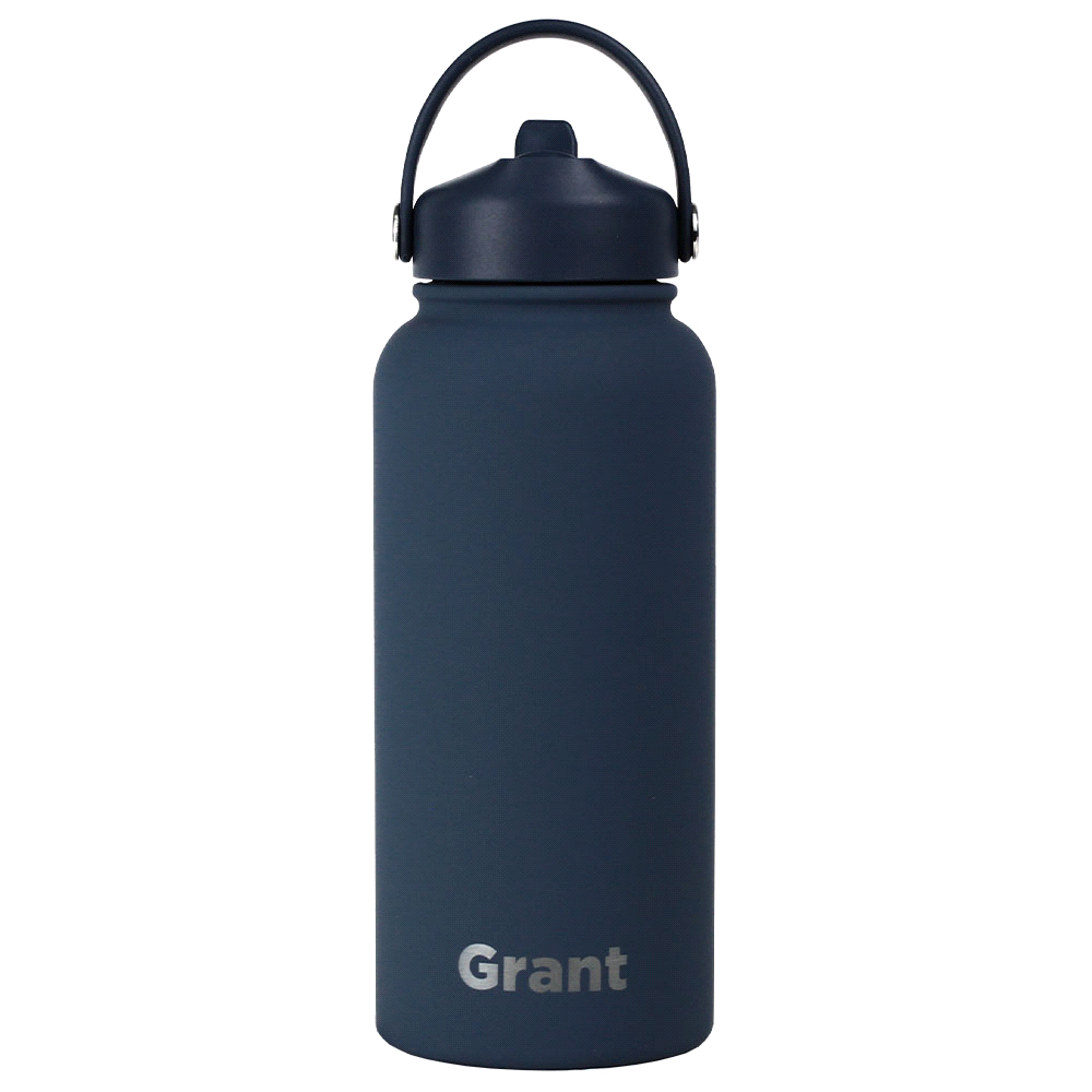 Laredo Rubber Coated Bottle - 1L – Drink Bottles – The Range – available in Black, Navy, Olive, Orange and White – thumbnail 30 of 38