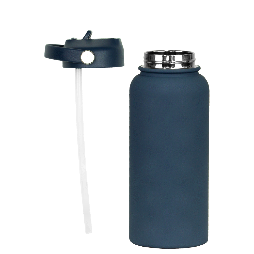 Laredo Rubber Coated Bottle - 1L – Drink Bottles – The Range – available in Black, Navy, Olive, Orange and White – thumbnail 31 of 38