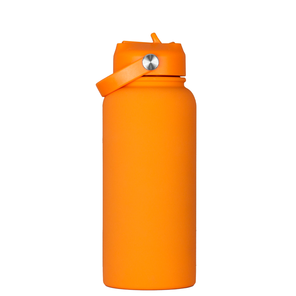 Laredo Rubber Coated Bottle - 1L – Drink Bottles – The Range – available in Black, Navy, Olive, Orange and White – thumbnail 20 of 38