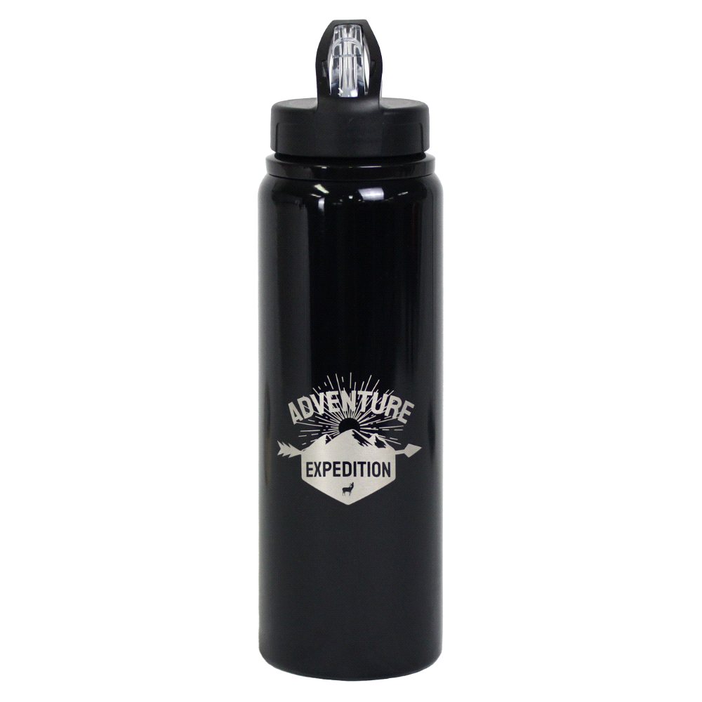 Fitz Recycled Stainless Steel Drink Bottle 800ml – Drink Bottles – The Range – available in Black, Royal Blue and White – thumbnail 7 of 13