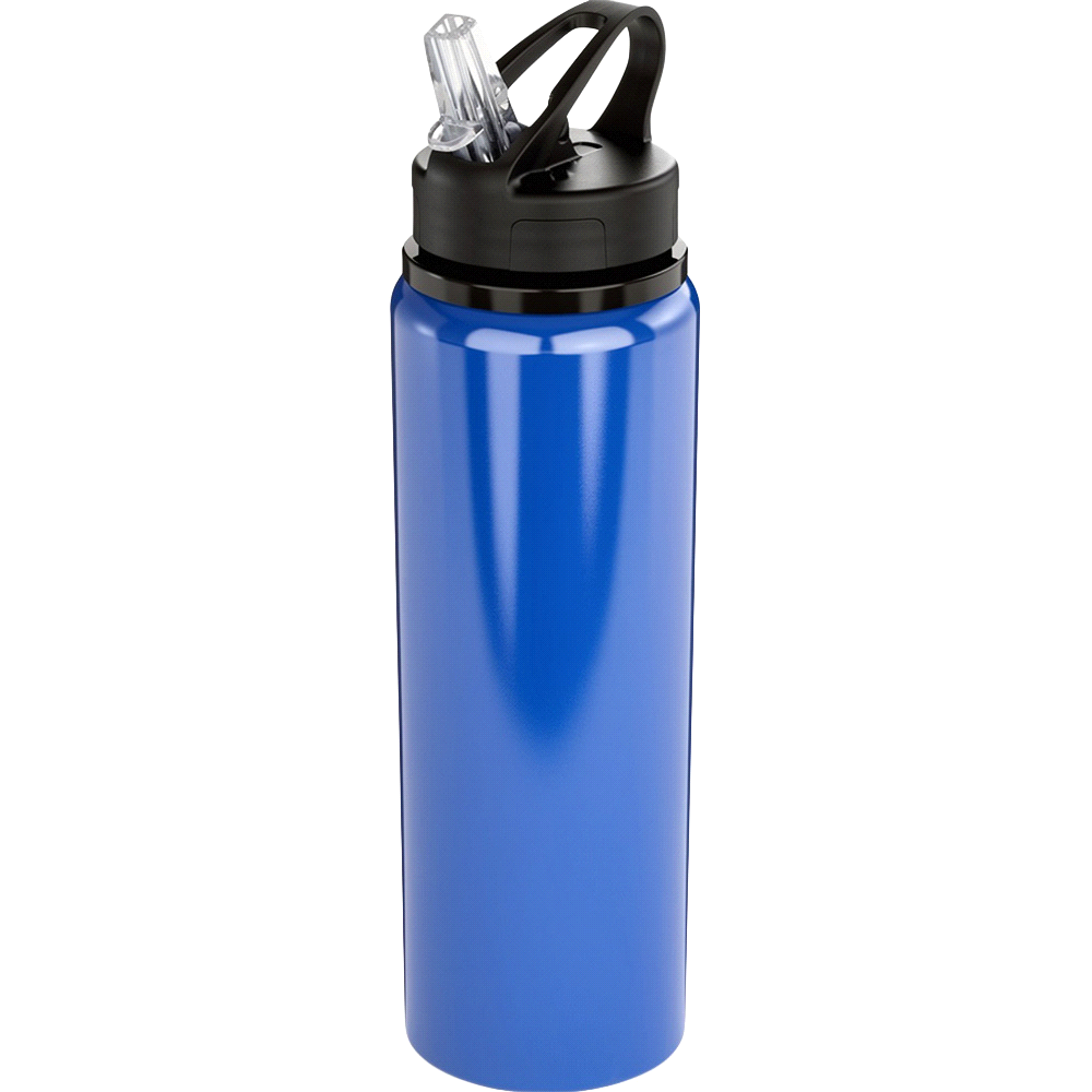 Fitz Recycled Stainless Steel Drink Bottle 800ml – Drink Bottles – The Range – available in Black, Royal Blue and White – thumbnail 11 of 13