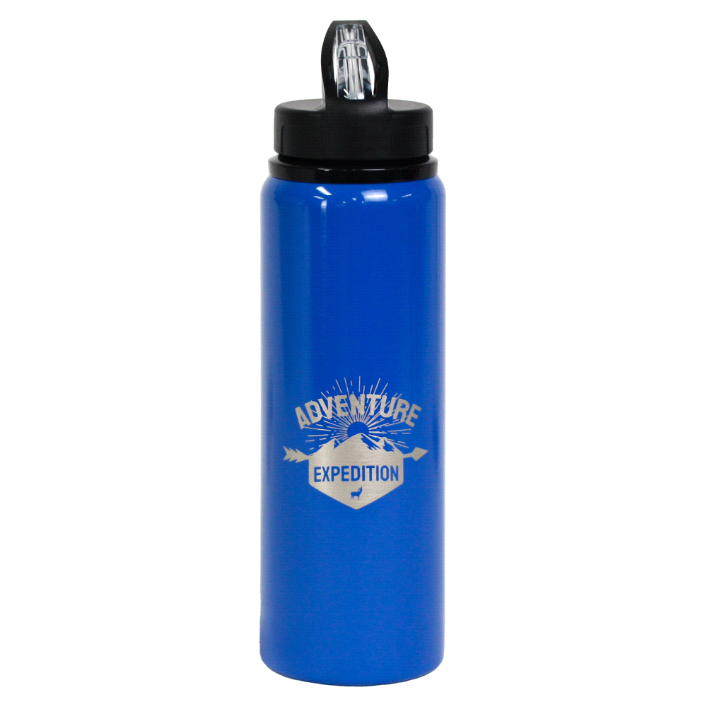 Fitz Recycled Stainless Steel Drink Bottle 800ml – Drink Bottles – The Range – available in Black, Royal Blue and White – thumbnail 8 of 13