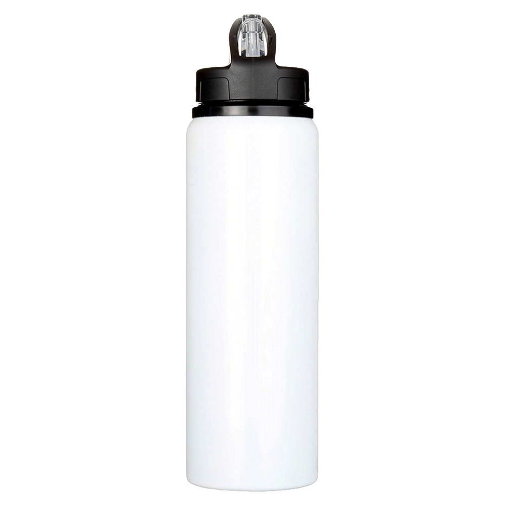 Fitz Recycled Stainless Steel Drink Bottle 800ml – Drink Bottles – The Range – available in Black, Royal Blue and White – thumbnail 4 of 13