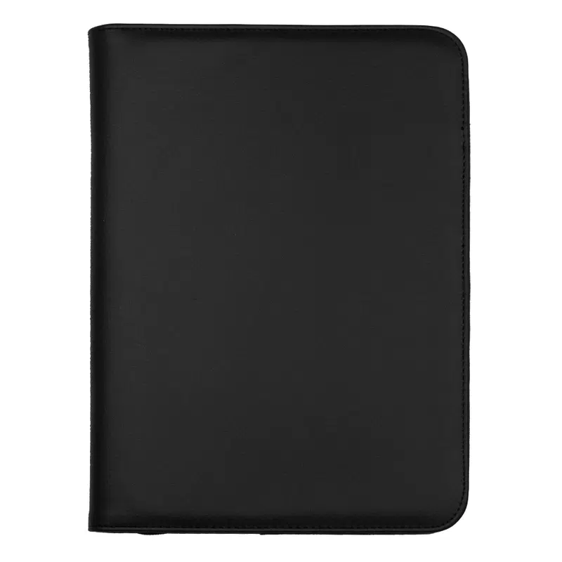 Recycled A4 Zip Portfolio – Compendiums – available in black colour