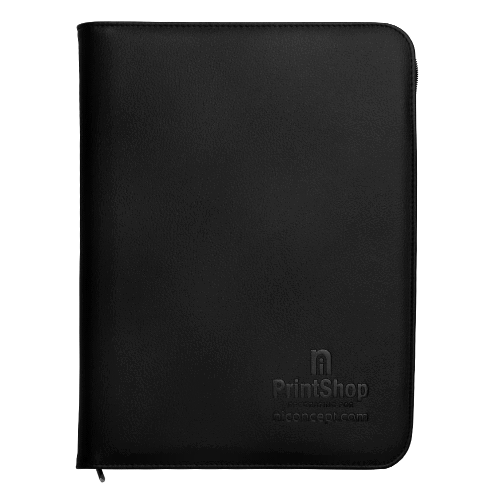 Recycled A4 Zip Portfolio – Compendiums – The Range – available in Black – thumbnail 5 of 5