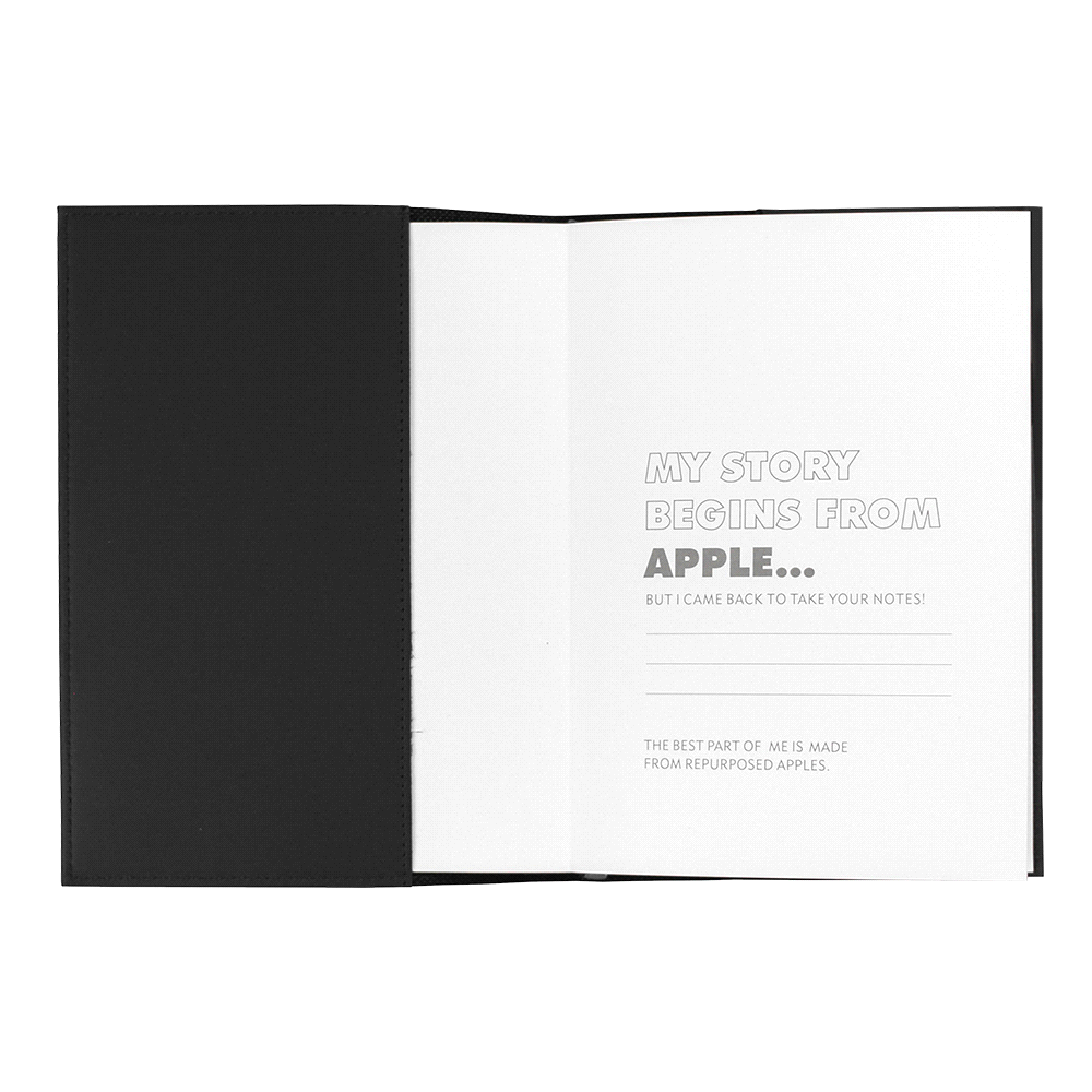 Mela Apple Leather Refillable Journal – Notebooks – The Range – available in Black and Navy – thumbnail 7 of 23