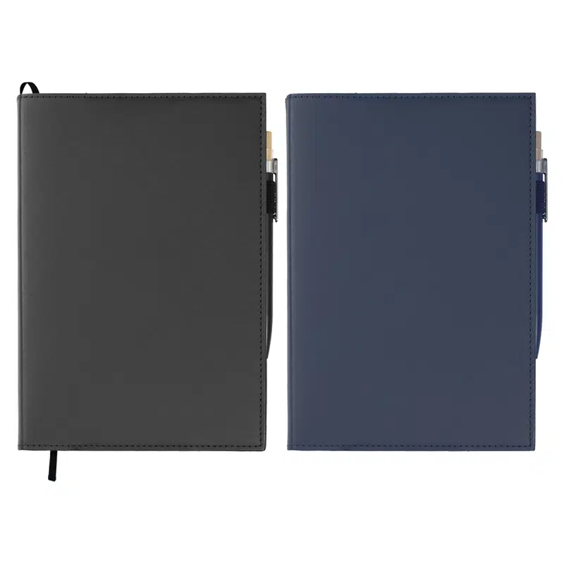 Mela Apple Leather Refillable Journal – Notebooks – available in black colour