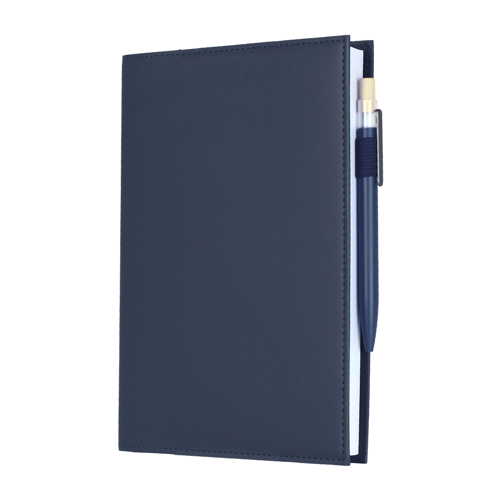 Mela Apple Leather Refillable Journal – Notebooks – The Range – available in Black and Navy – thumbnail 9 of 23