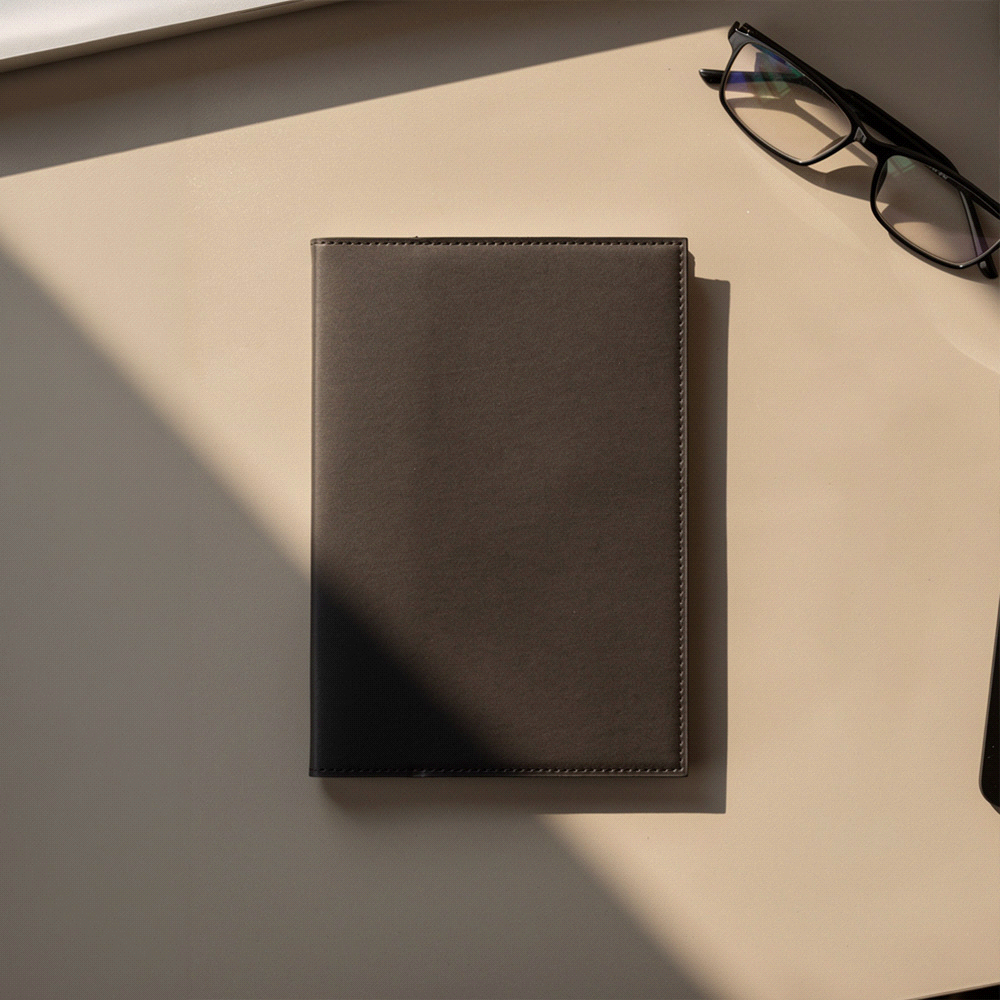 Mela Apple Leather Refillable Journal – Notebooks – The Range – available in Black and Navy – thumbnail 6 of 23