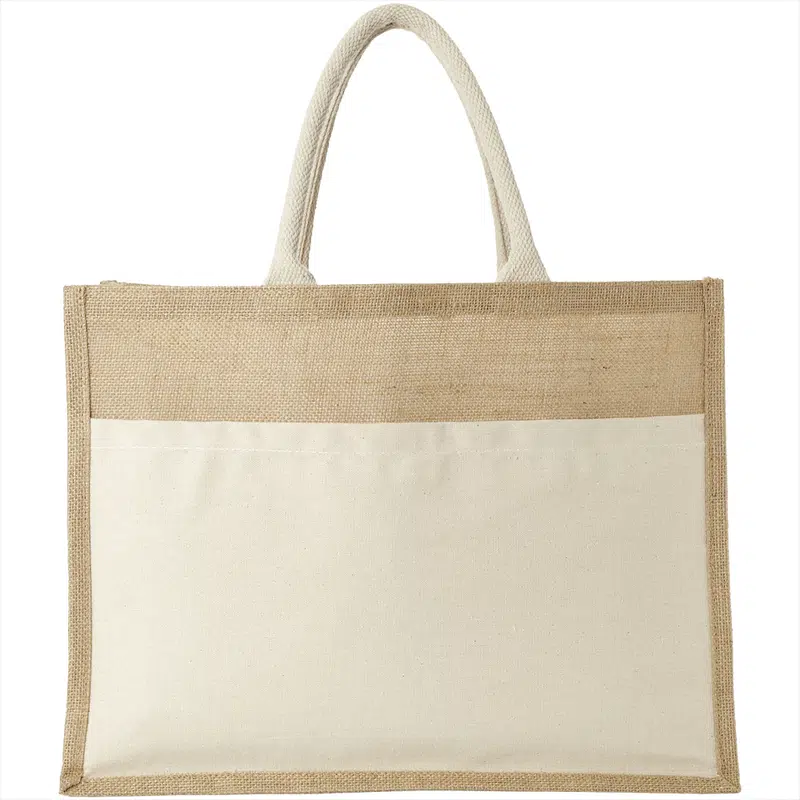 Mumbay Cotton Pocket Jute Tote Bag 19L – Shoppers