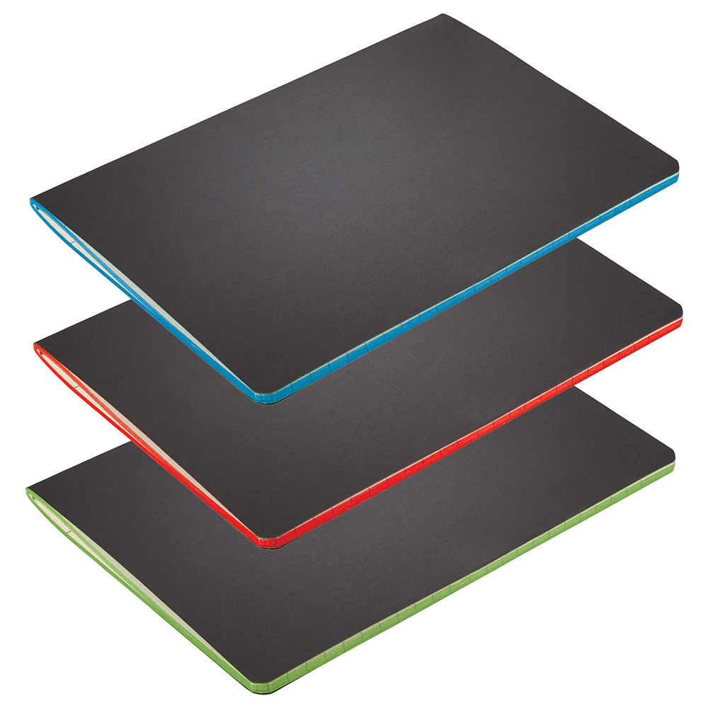Colour Pop Saddlestitch JournalBook – Diaries – The Range – available in Blue, Lime Green and Red – thumbnail 1 of 11