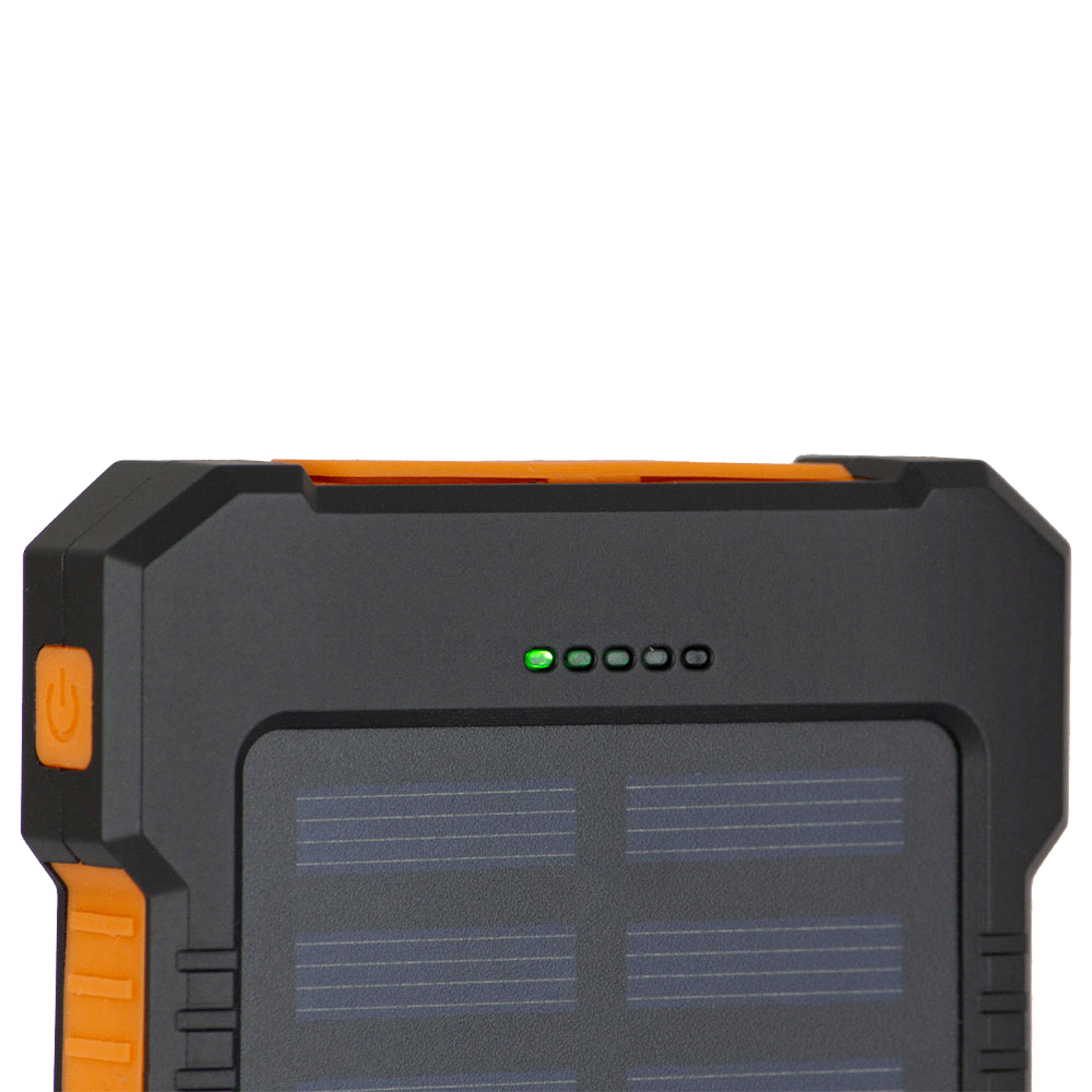 Radiant 5000 mAh Solar Power Bank – Car Chargers – The Range – available in Black – thumbnail 4 of 8