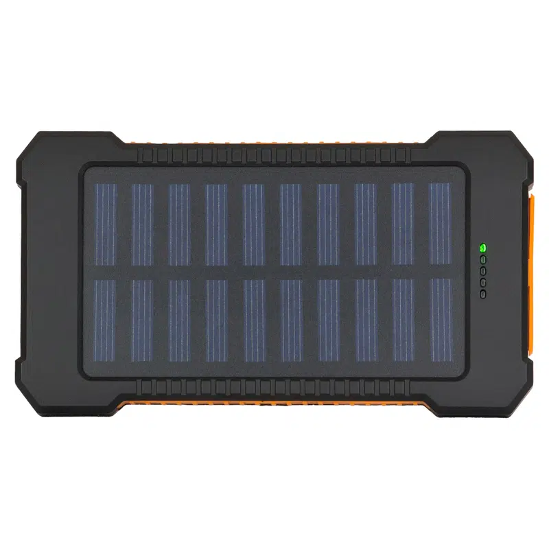 Radiant 5000 mAh Solar Power Bank – Car Chargers – available in black colour