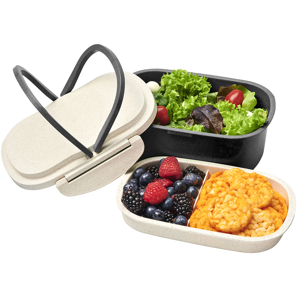 Plastic & Wheat Straw Lunch Box – Cooler Bags – The Range – available in Black – thumbnail 21 of 22