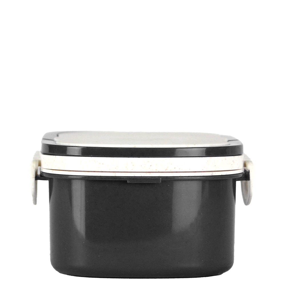 Plastic & Wheat Straw Lunch Box – Cooler Bags – The Range – available in Black and Navy – thumbnail 6 of 22