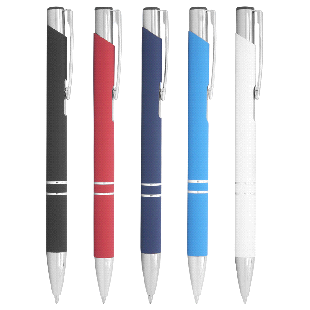 Lama Click Action Ballpoint Pen – Metal Pens – The Range – available in Black, Navy, Red, White – thumbnail 1 of 16