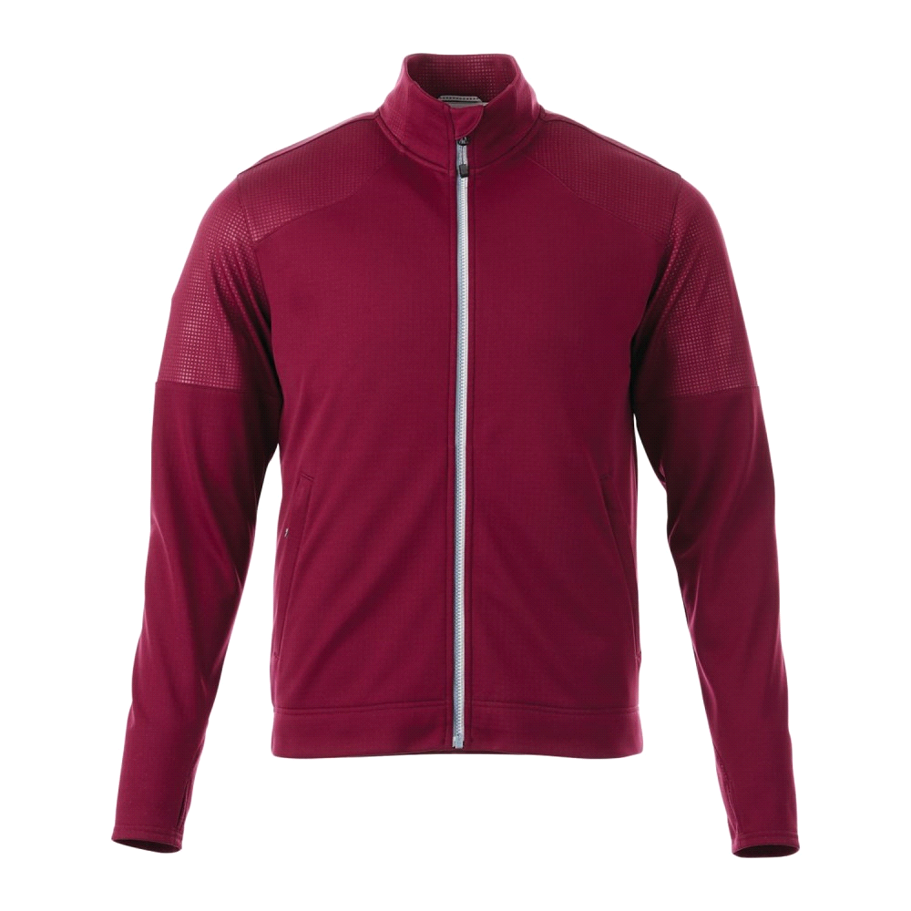 Men's Senger Knit Full Zip Performance Jacket w/ Thumb Holes – Jackets – Apparel Range – available in Black, Blue, Grey, Maroon – thumbnail 2 of 18