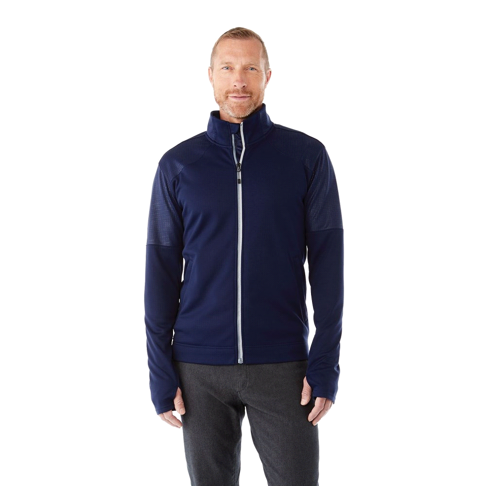 Men's Senger Knit Full Zip Performance Jacket w/ Thumb Holes – Jackets – Apparel Range – available in Black, Blue, Grey, Maroon – thumbnail 1 of 18