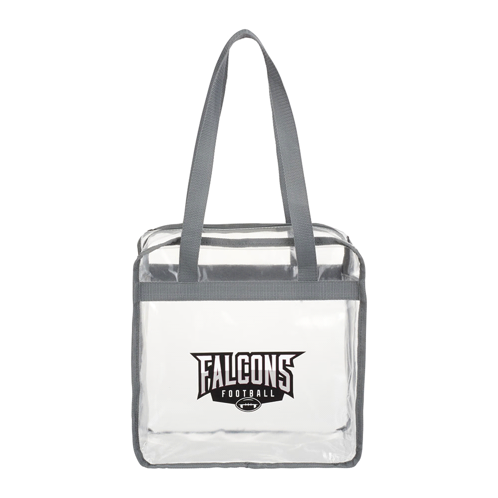 Game Day Clear Zippered Safety Tote 15L – Shoppers – Global Stock – available in Black – thumbnail 7 of 9