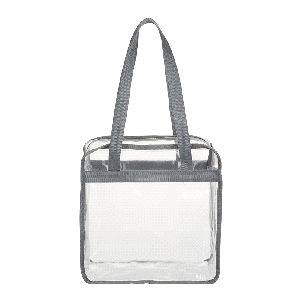 Game Day Clear Zippered Safety Tote 15L – Shoppers – Global Stock – available in Black – thumbnail 8 of 9