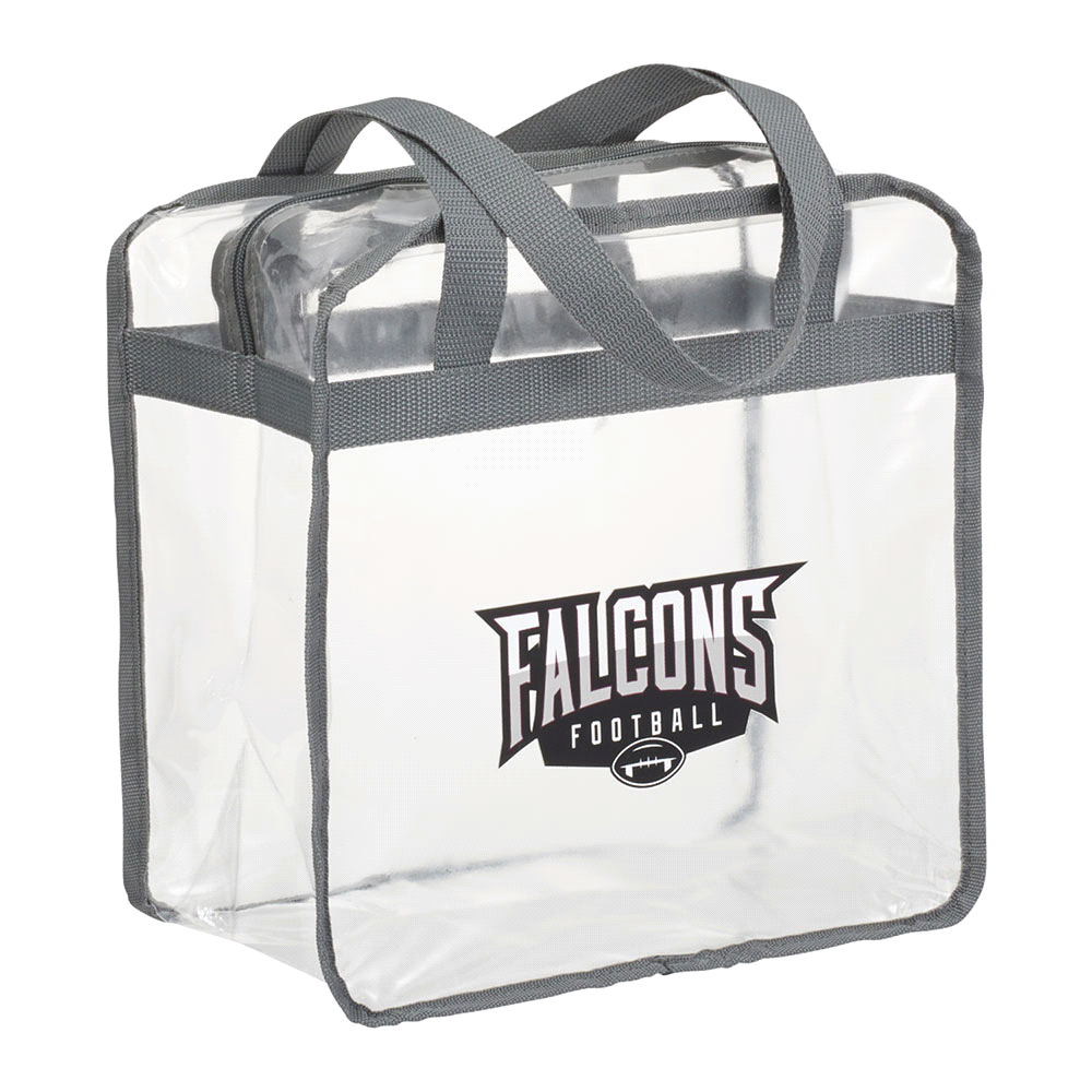 Game Day Clear Zippered Safety Tote 15L – Shoppers – Global Stock – available in Black – thumbnail 9 of 9