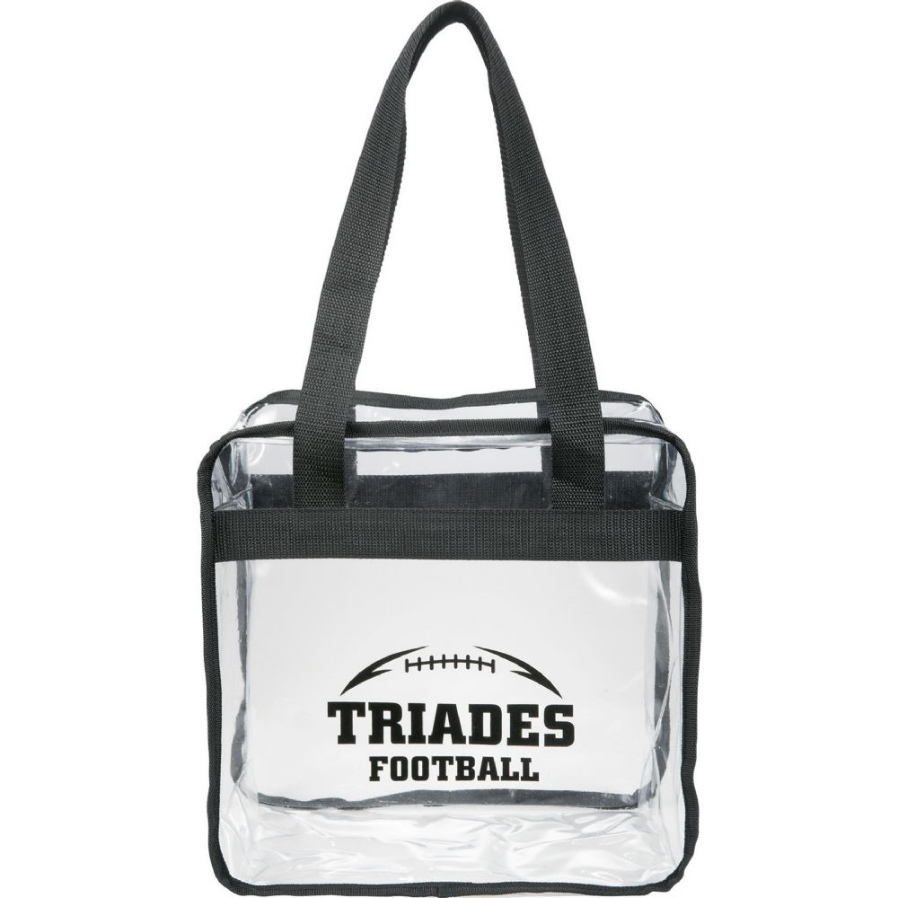 Game Day Clear Zippered Safety Tote 15L – Shoppers – Global Stock – available in Black – thumbnail 4 of 9
