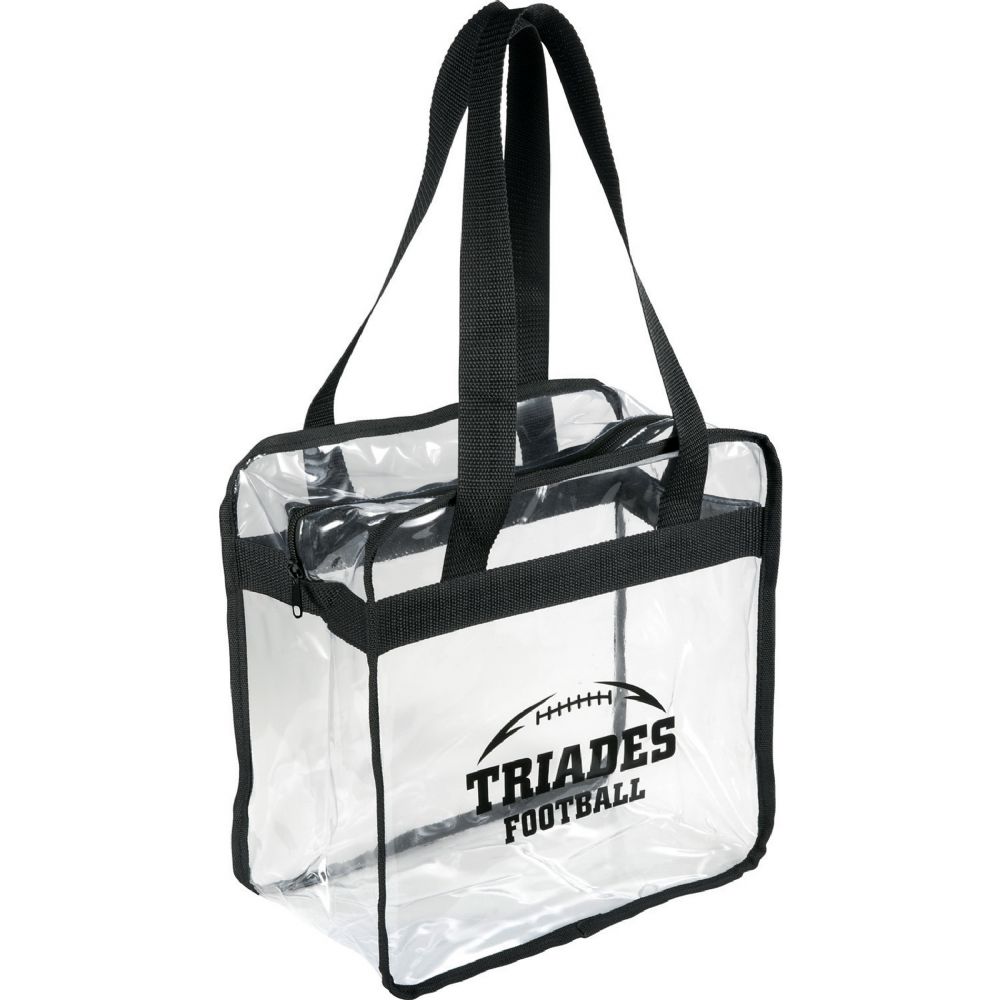 Game Day Clear Zippered Safety Tote 15L – Shoppers – Global Stock – available in Black – thumbnail 5 of 9