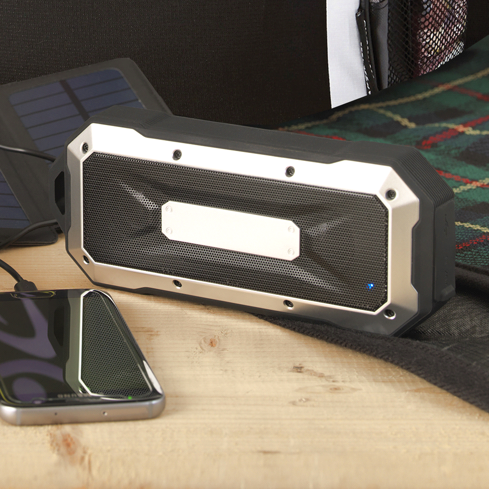 Boulder Waterproof Outdoor Bluetooth Speaker – Towels – The Range – available in Black – thumbnail 3 of 11