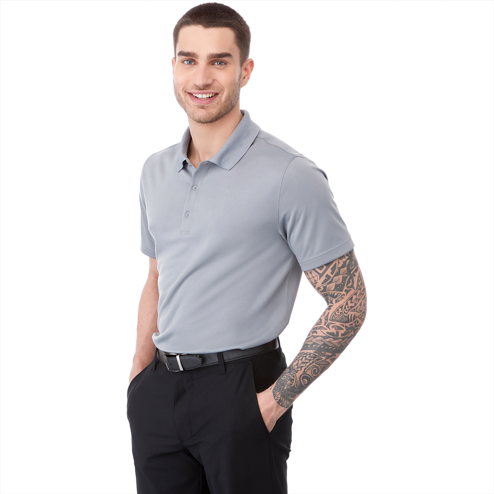 Otis Short Sleeve Polo - Mens – Polo Shirts – Apparel Range – available in Black, Grey Storm, Pink Zircon, Team Red and 2 more – thumbnail 3 of 23