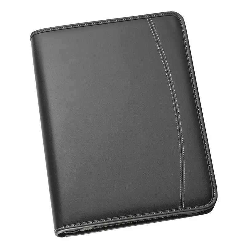 The York A4 Compendium In Imitation Leather – Compendiums – available in black colour