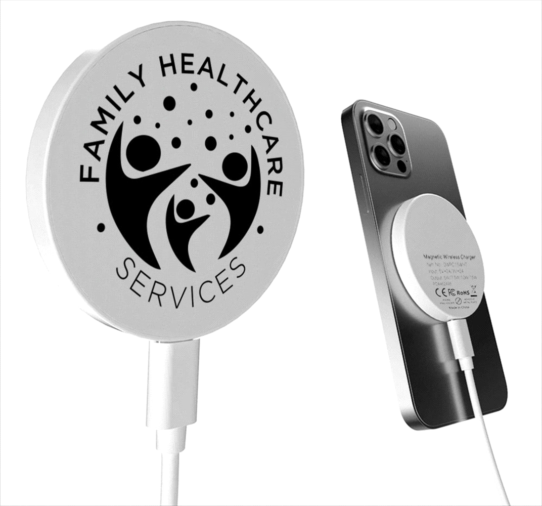 Magnetic Wireless Charger – Cable Tidies – The Range – available in White – thumbnail 3 of 5