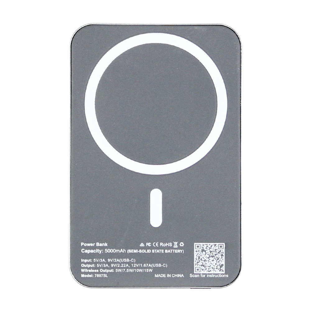 Quantum Pro Power Bank w/ Semi-Solid State Battery 5000mAh – Car Chargers – The Range – available in Silver – thumbnail 3 of 9