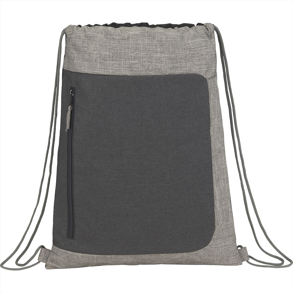 Reclaim Recycled Drawstring Bag – Drawstring Bags – Global Stock – available in Grey – thumbnail 2 of 6