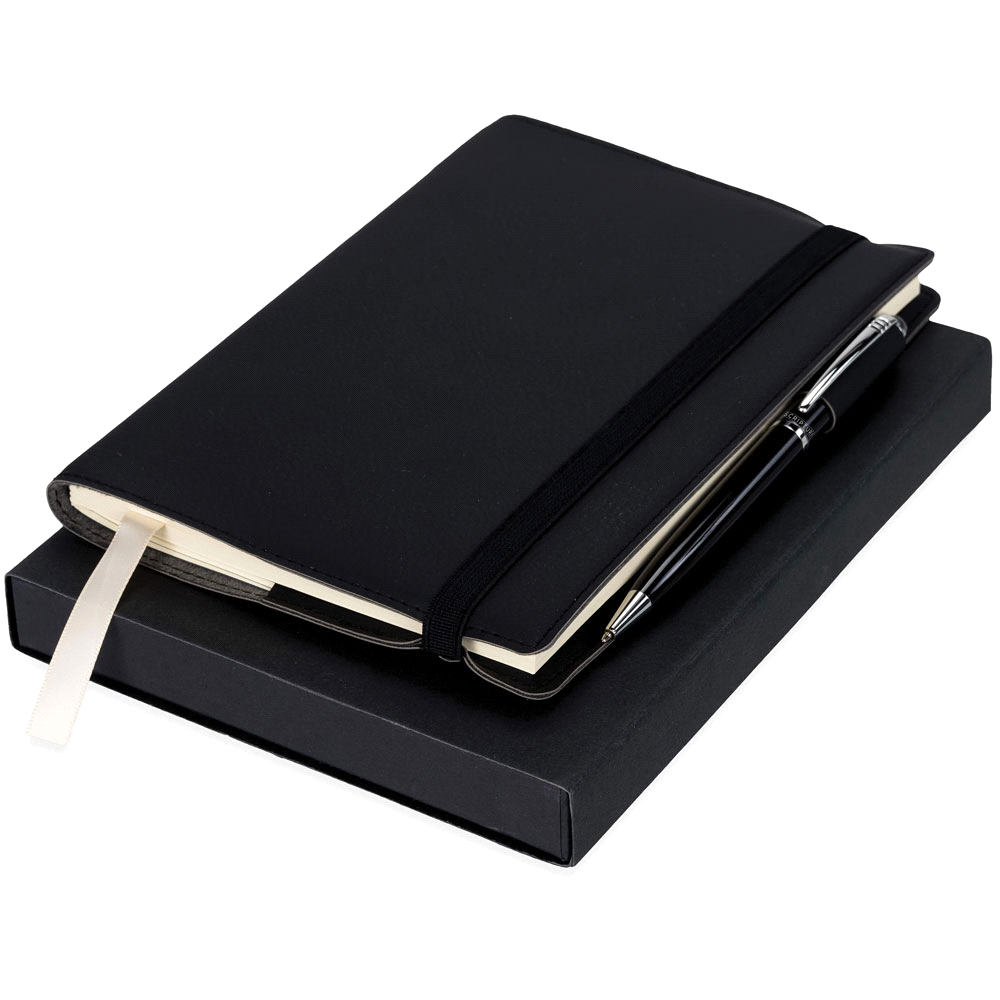 Scriptura Notebook & Pen Giftset – Gift Sets – The Range – available in Black – thumbnail 5 of 9