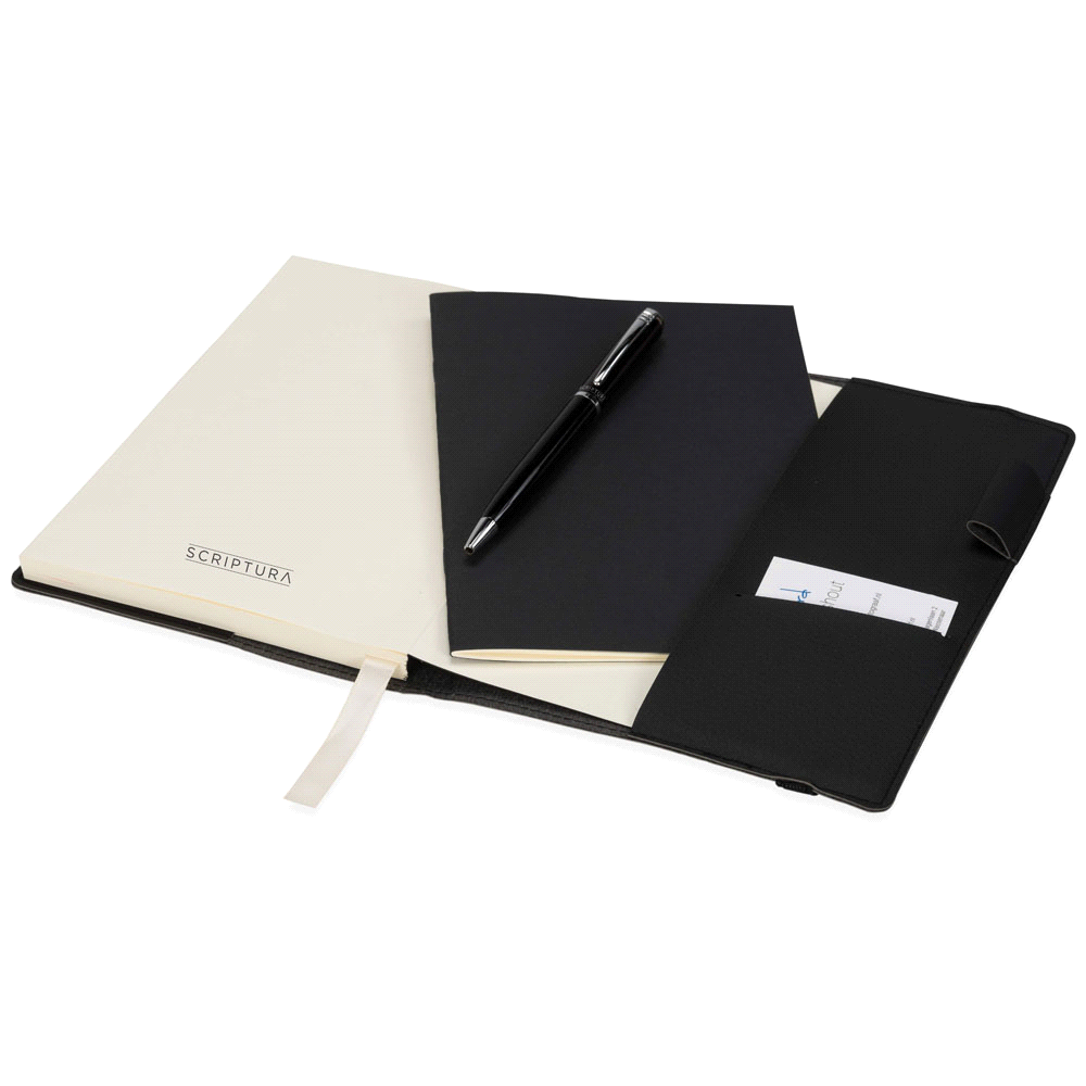 Scriptura Notebook & Pen Giftset – Gift Sets – The Range – available in Black – thumbnail 2 of 9