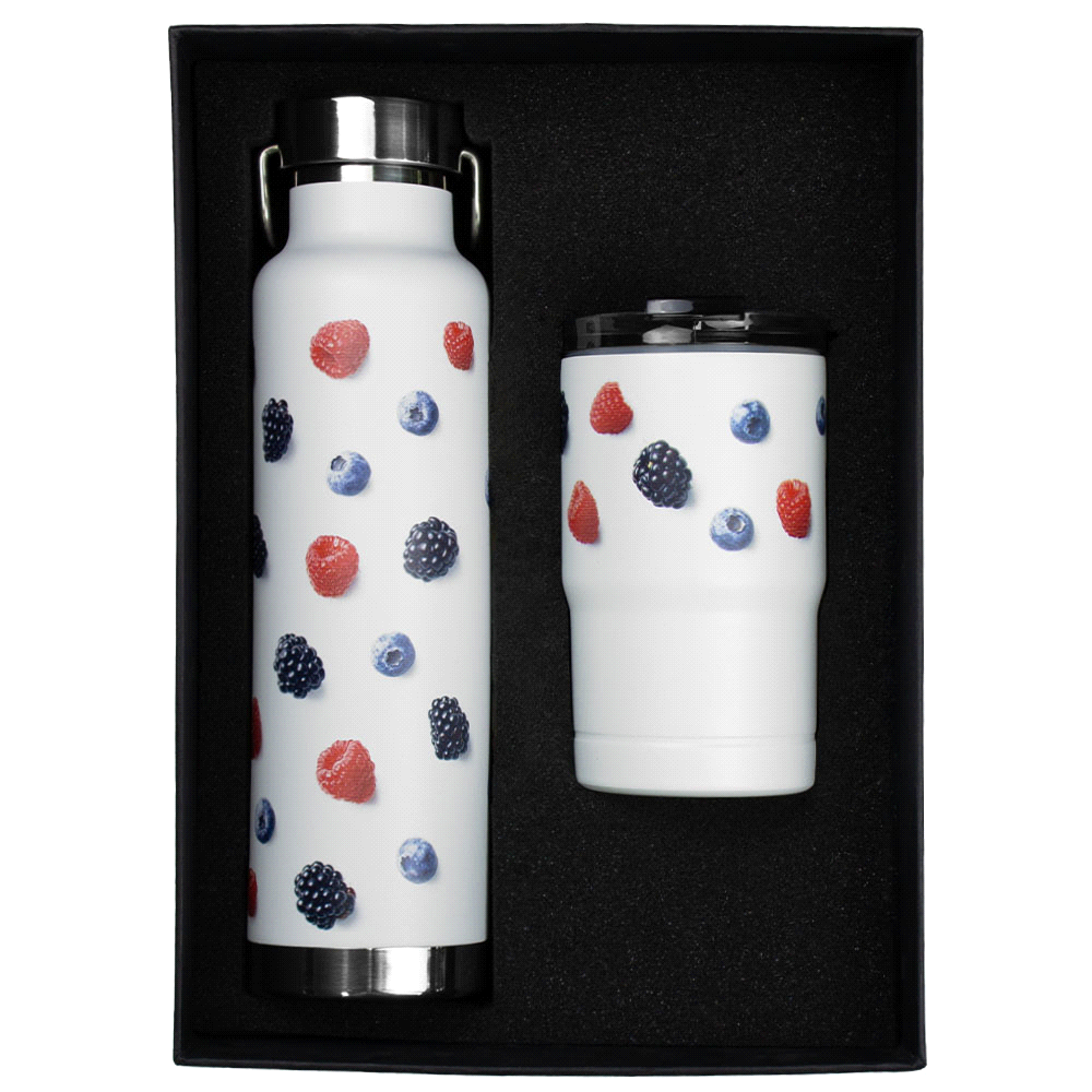 Thor Bluff Drink Bottle & Tumbler Gift Set – Drink Bottles – The Range – available in Black and White – thumbnail 1 of 4