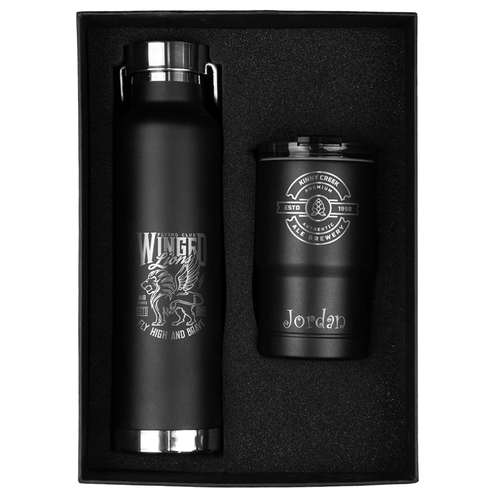 Thor Bluff Drink Bottle & Tumbler Gift Set – Drink Bottles – The Range – available in Black and White – thumbnail 4 of 4