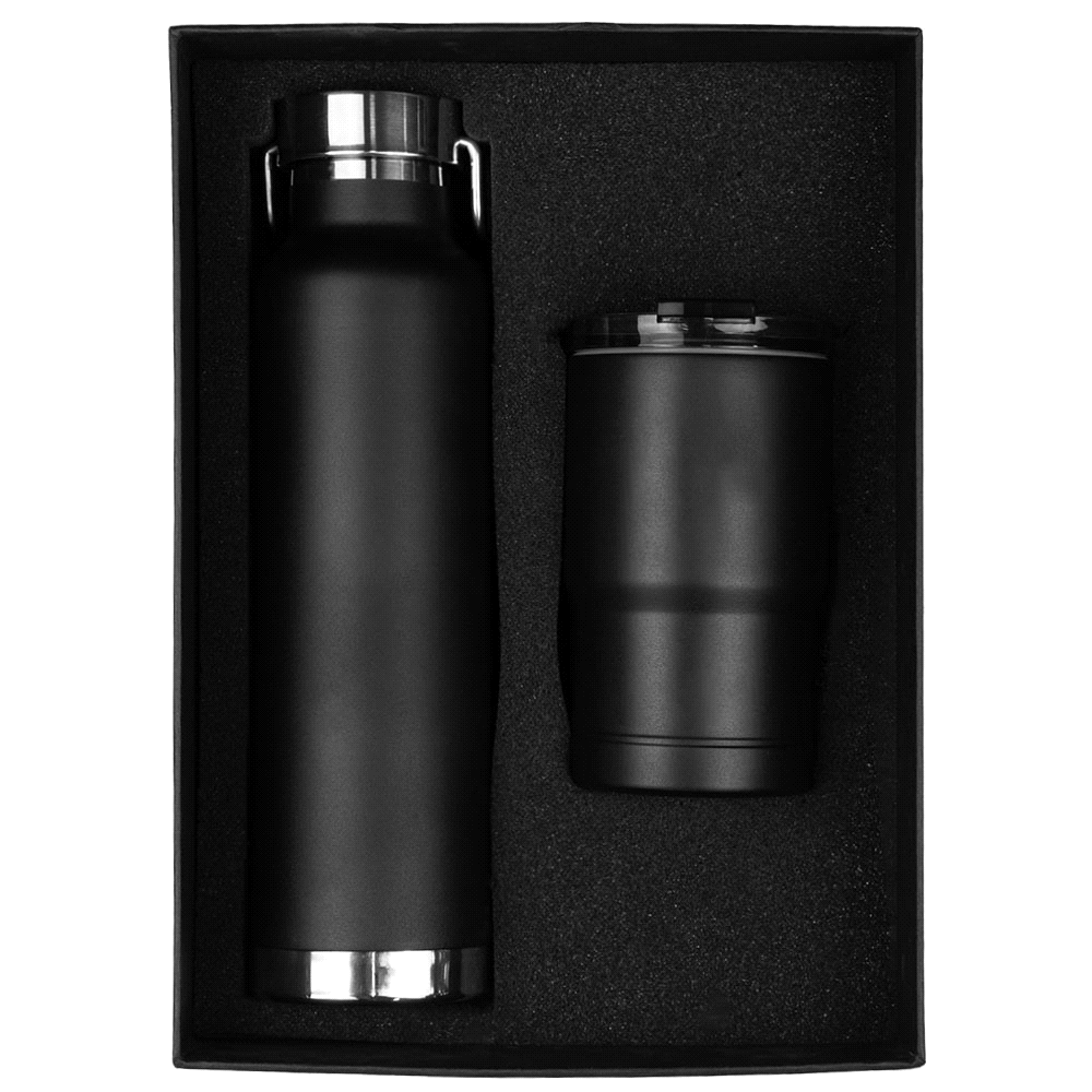 Thor Bluff Drink Bottle & Tumbler Gift Set – Drink Bottles – The Range – available in Black and White – thumbnail 2 of 4