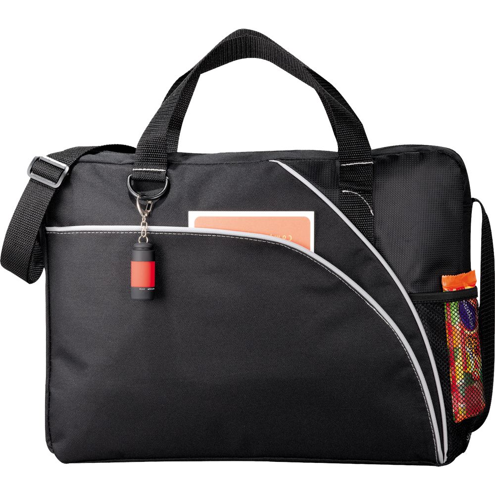Double Curve Conference Bag 10L – Satchels – The Range – available in Black – thumbnail 1 of 5