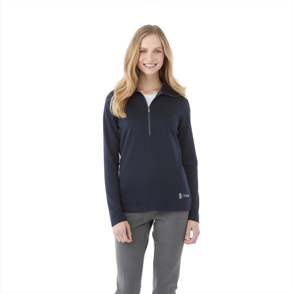 Stratton Knit Half Zip - Womens – Pullovers – Apparel Range – available in Black, Heather Grey, Metro Blue Heather and Navy Heather – thumbnail 4 of 19