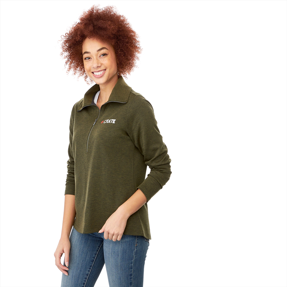 Stratton Knit Half Zip - Womens – Pullovers – Apparel Range – available in Black, Heather Grey, Metro Blue Heather and Navy Heather – thumbnail 2 of 19