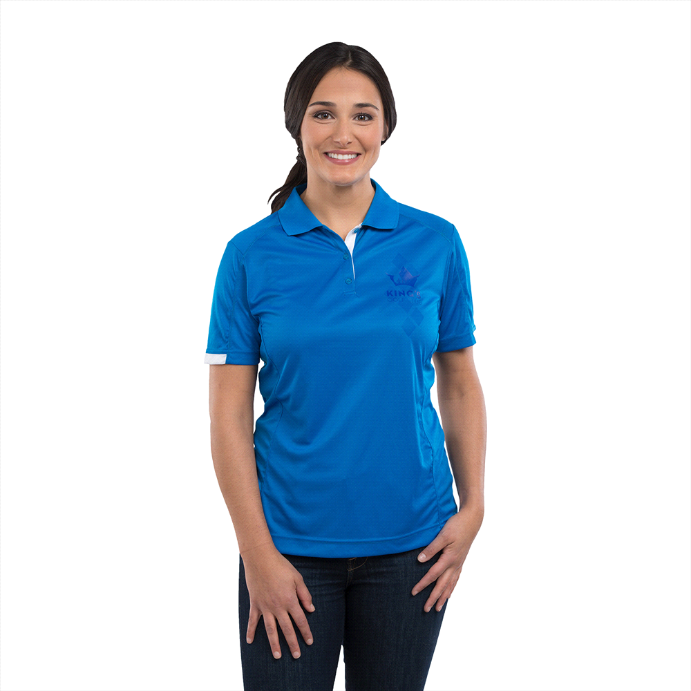 Kiso Short Sleeve Polo - Womens – Polo Shirts – Apparel Range – available in Black/White, Navy/White, Red/Steel Grey, Steel Grey/White and 1 more – thumbnail 1 of 18