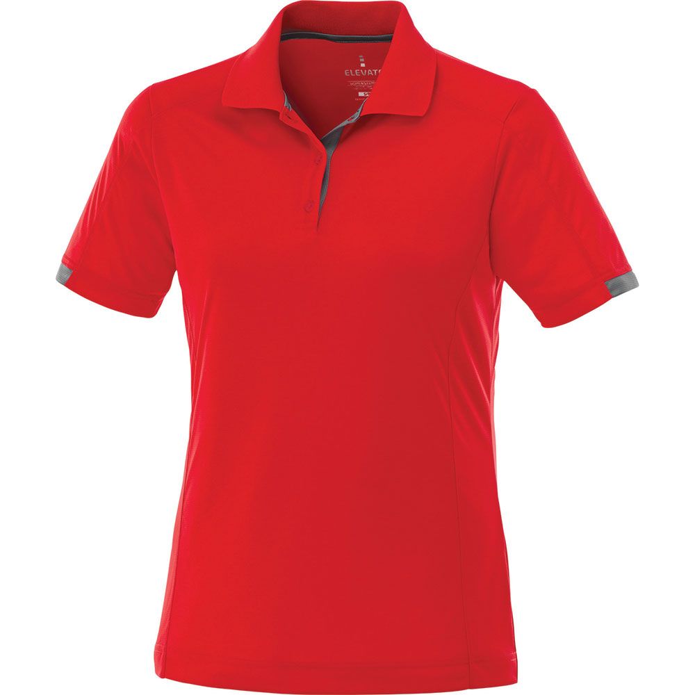 Kiso Short Sleeve Polo - Womens – Polo Shirts – Apparel Range – available in Black, Blue, Grey, Red – thumbnail 4 of 18