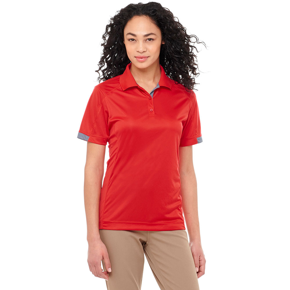 Kiso Short Sleeve Polo - Womens – Polo Shirts – Apparel Range – available in Black/White, Navy/White, Red/Steel Grey, Steel Grey/White and White/Steel Grey – thumbnail 16 of 18